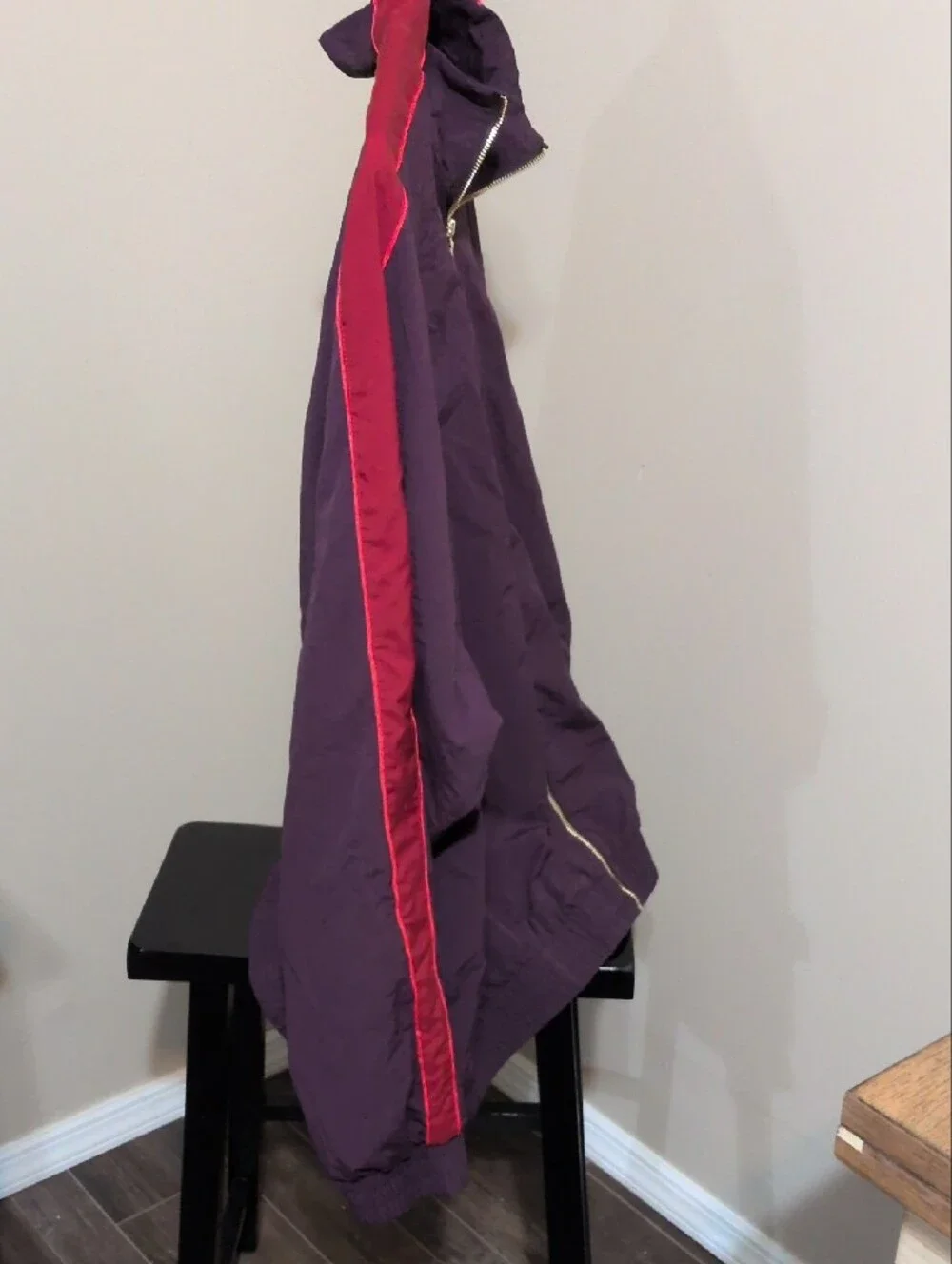 Puma Men's Plum Windbreaker with Red Trim